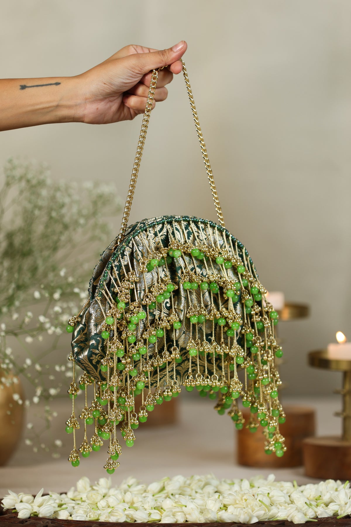 Latika Green Handbag image 3