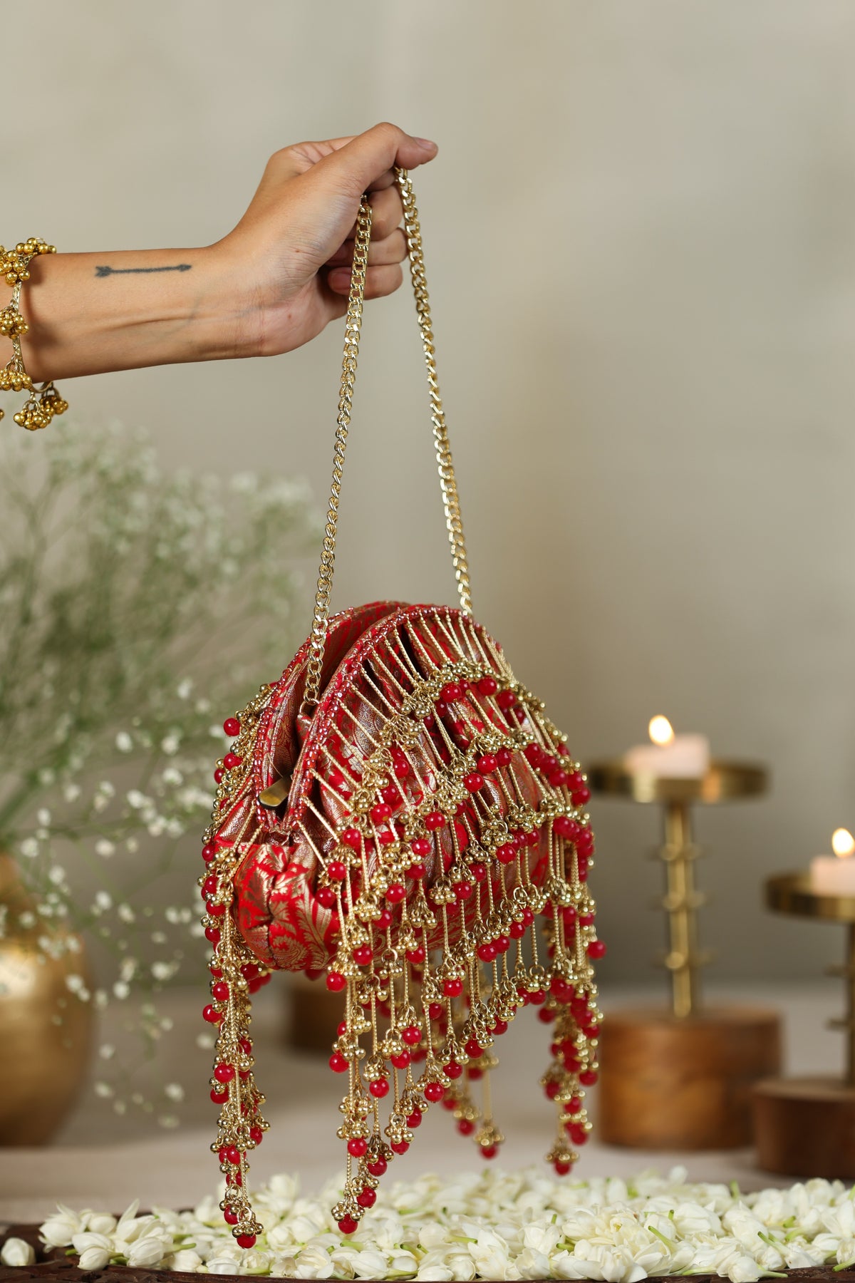 Latika Red Handbag image 3