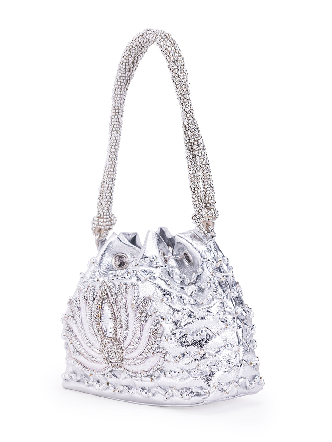 Silver Lotus (Potli)