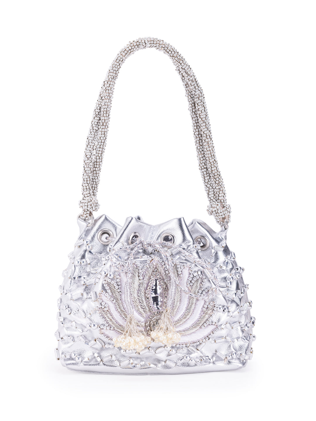 Silver Lotus (Potli)