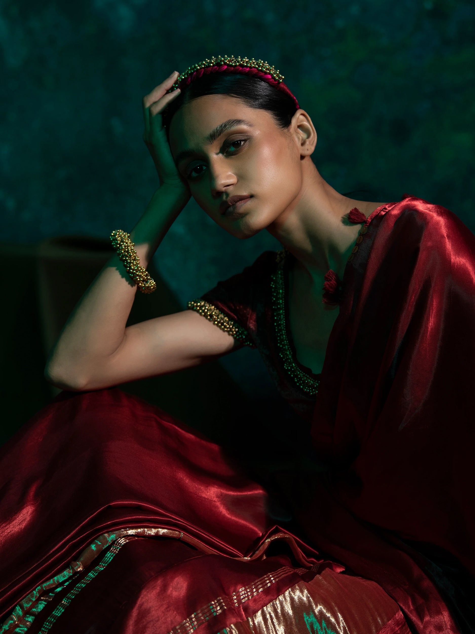 Karya Maroon (Saree)