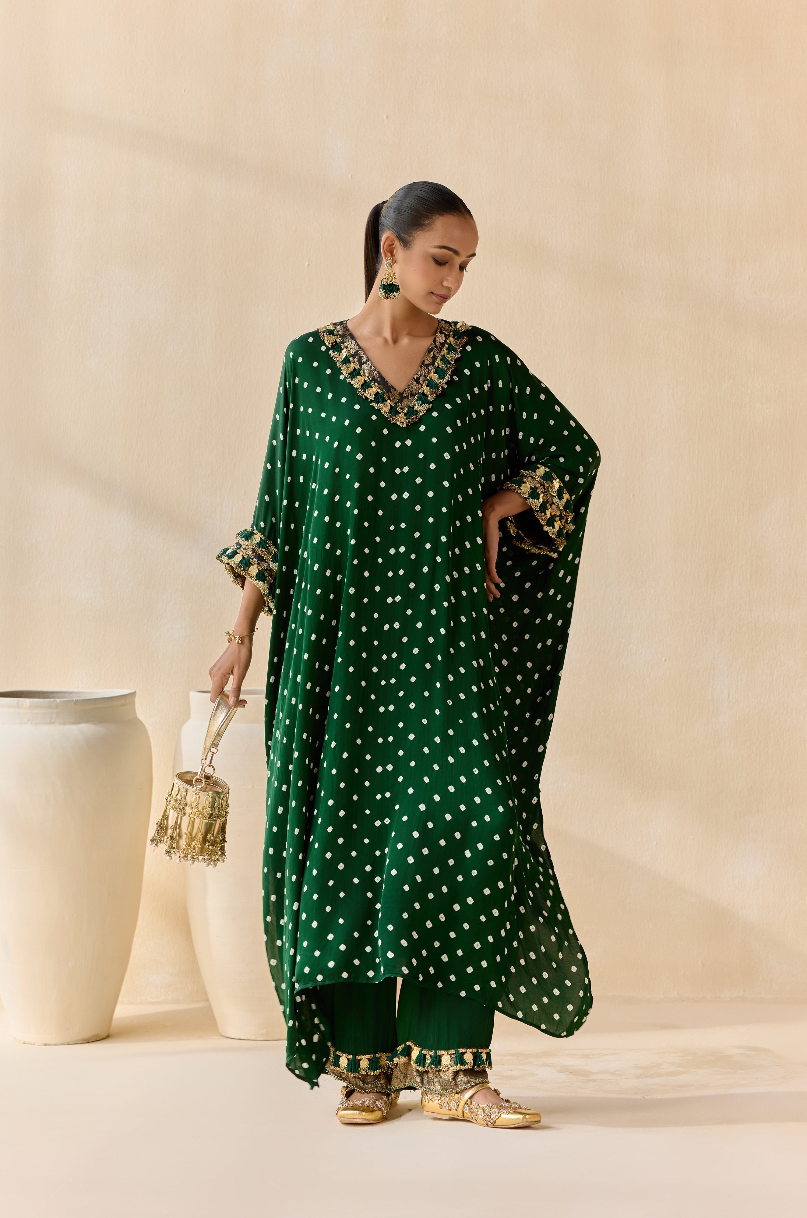 Daksha - Green (Kaftan)