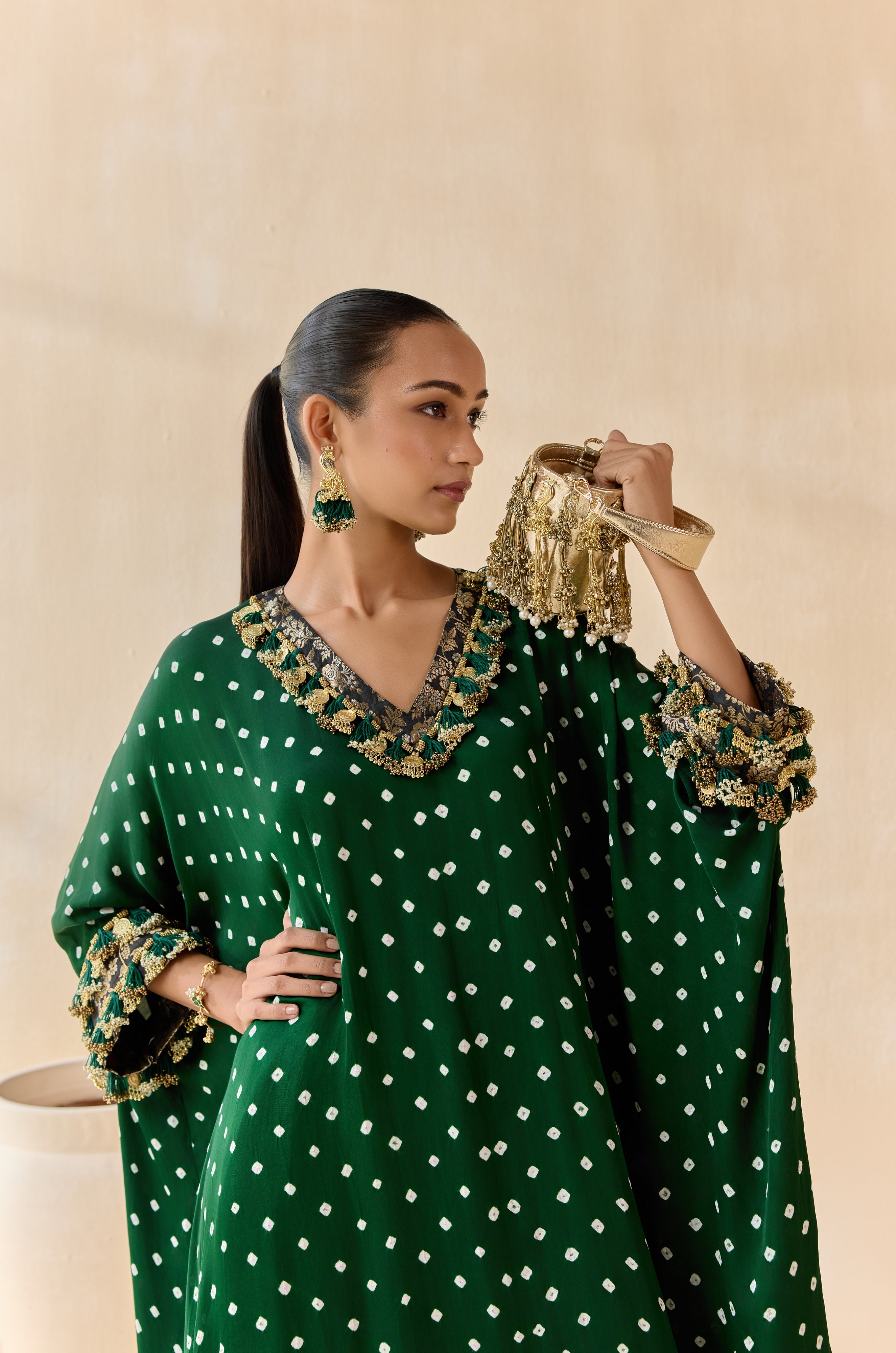 Daksha - Green (Kaftan)