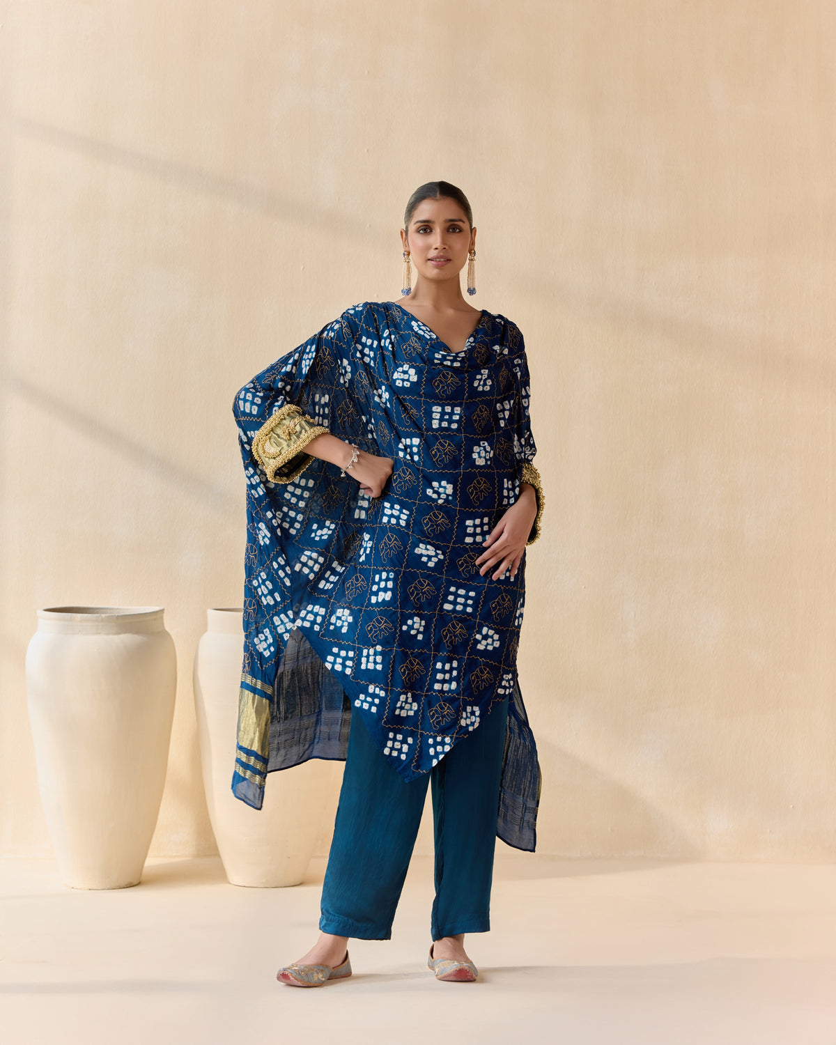 neelanjali kaftan set - front view