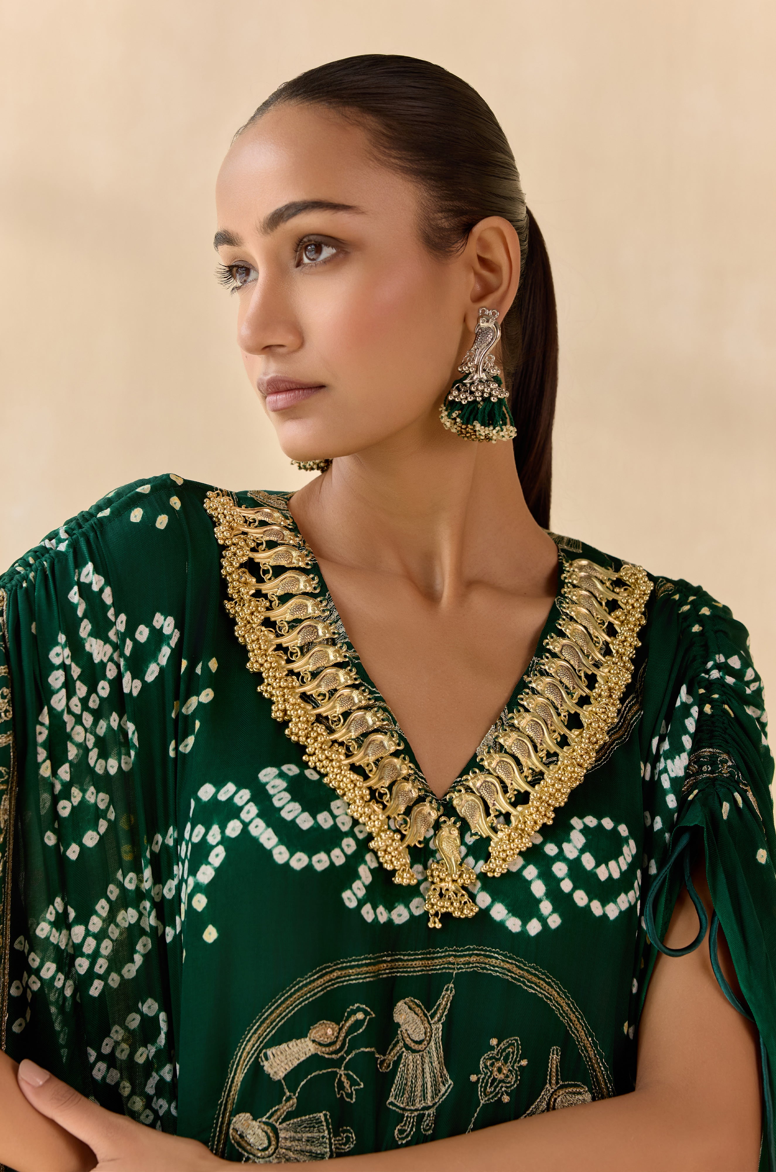 Rasika Green (Kaftan)