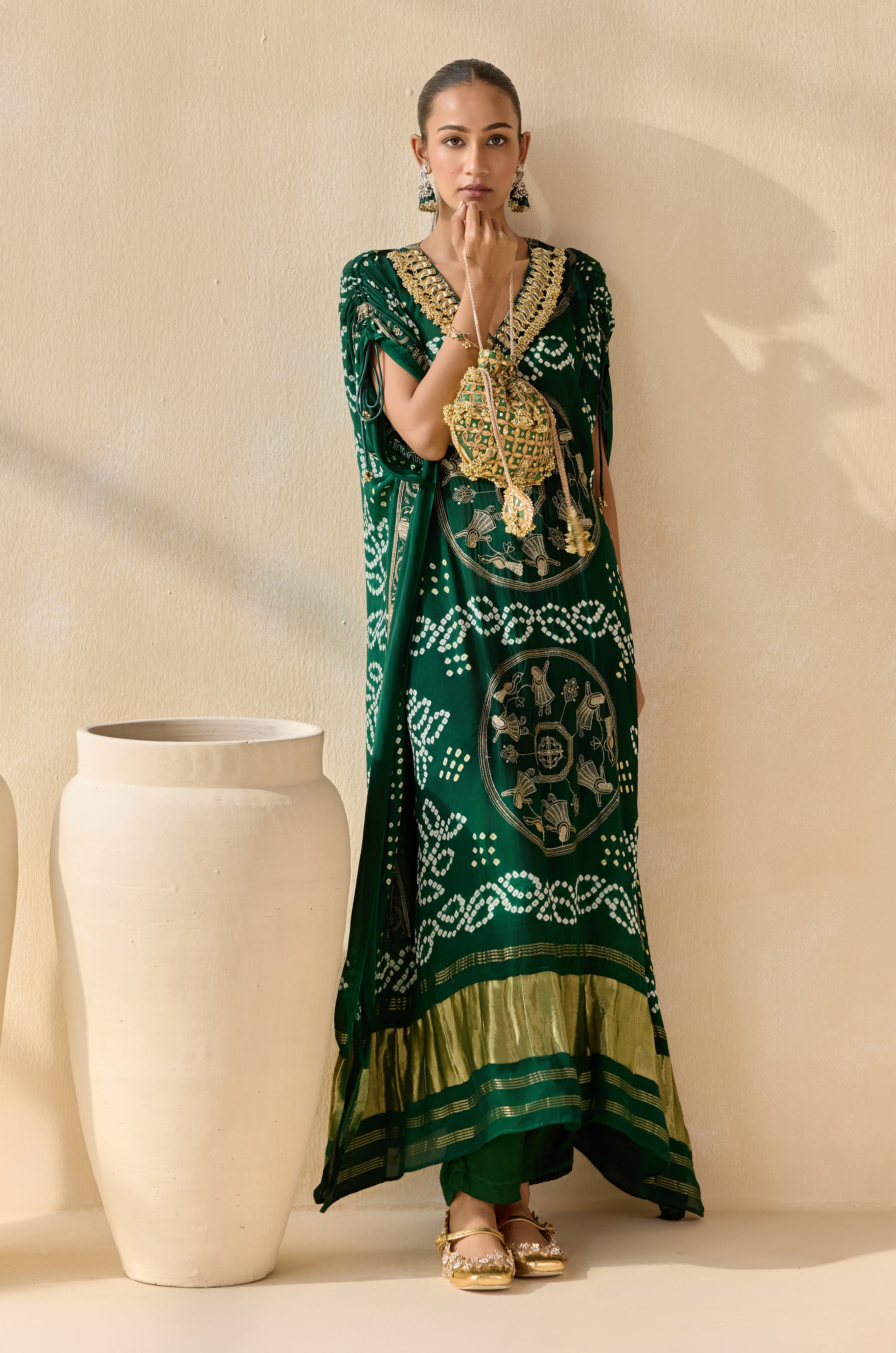 Rasika Green (Kaftan)