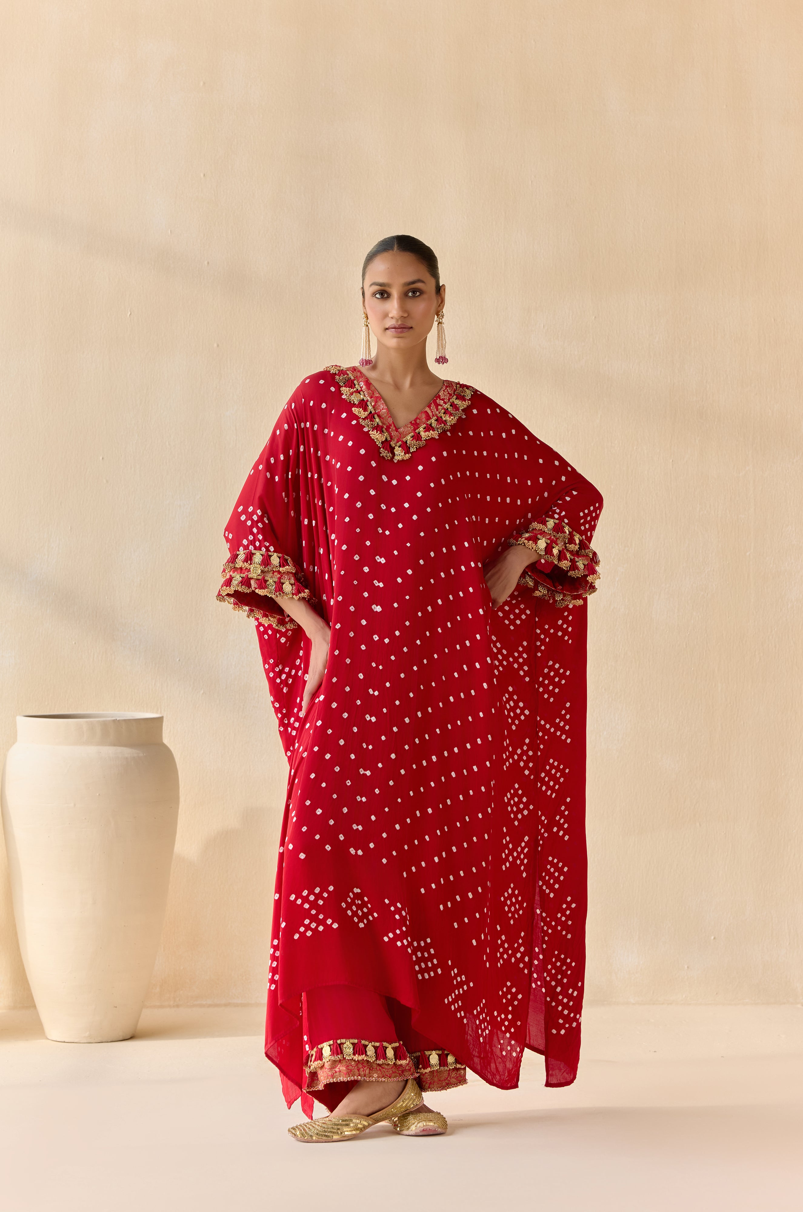 Daksha - Red (Kaftan)