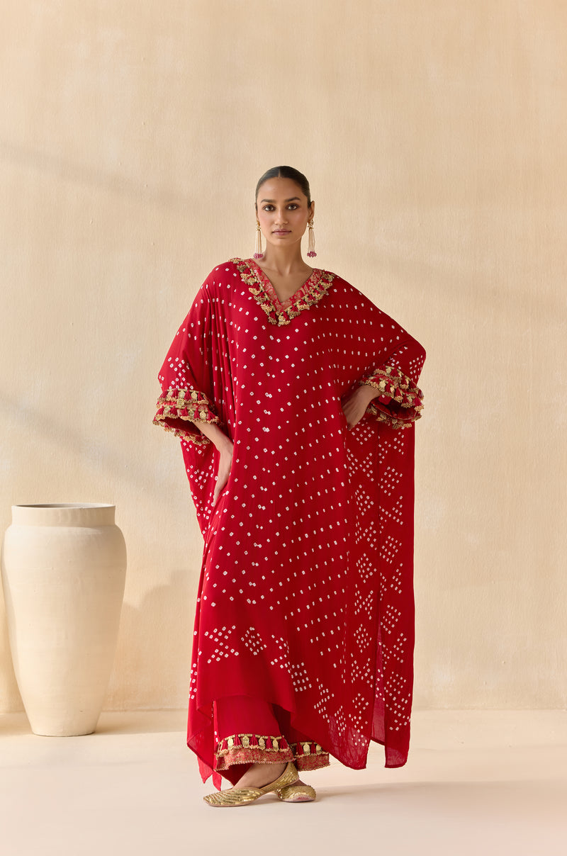 Daksha - Red (Kaftan)