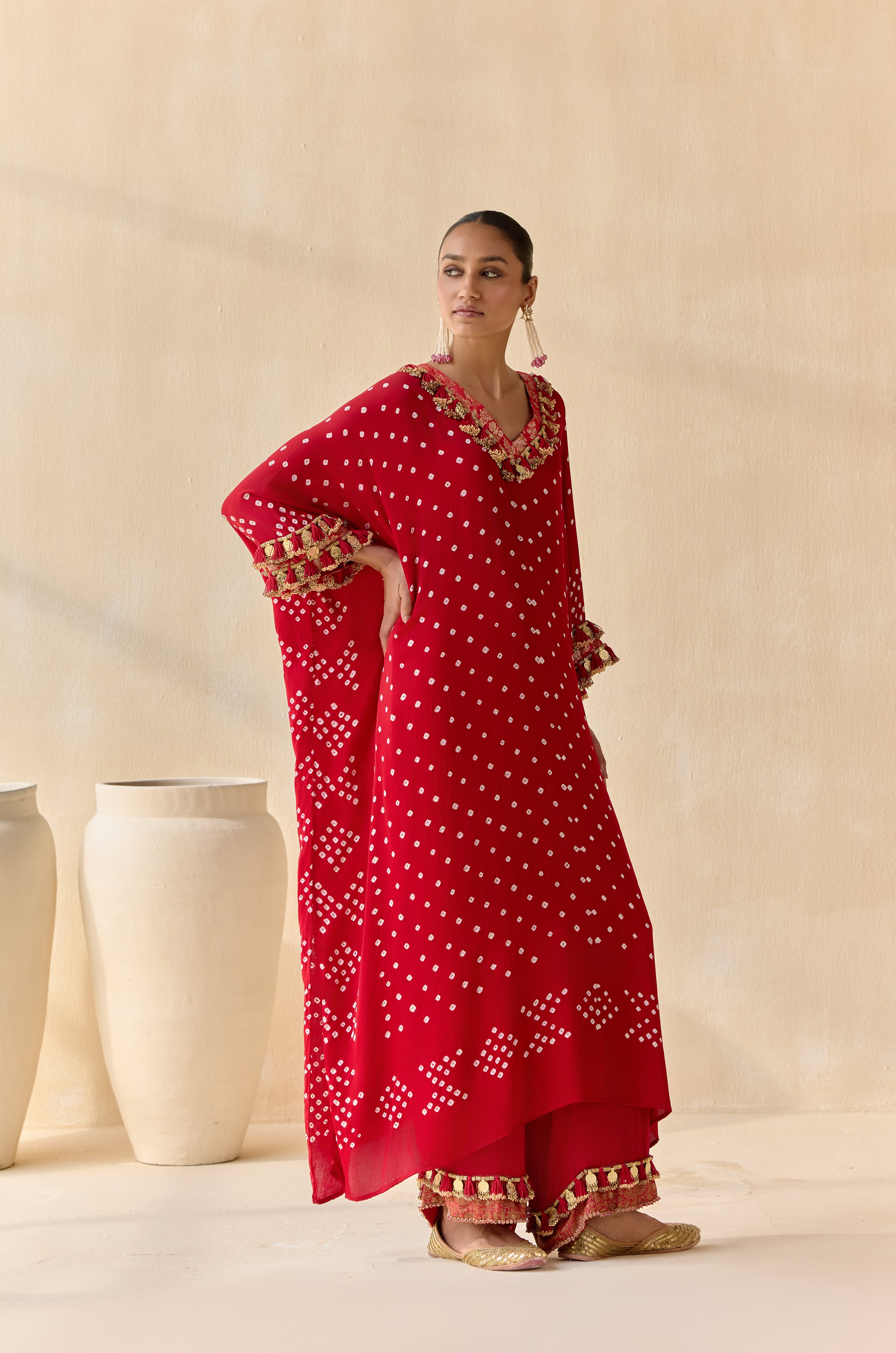 Daksha - Red (Kaftan)