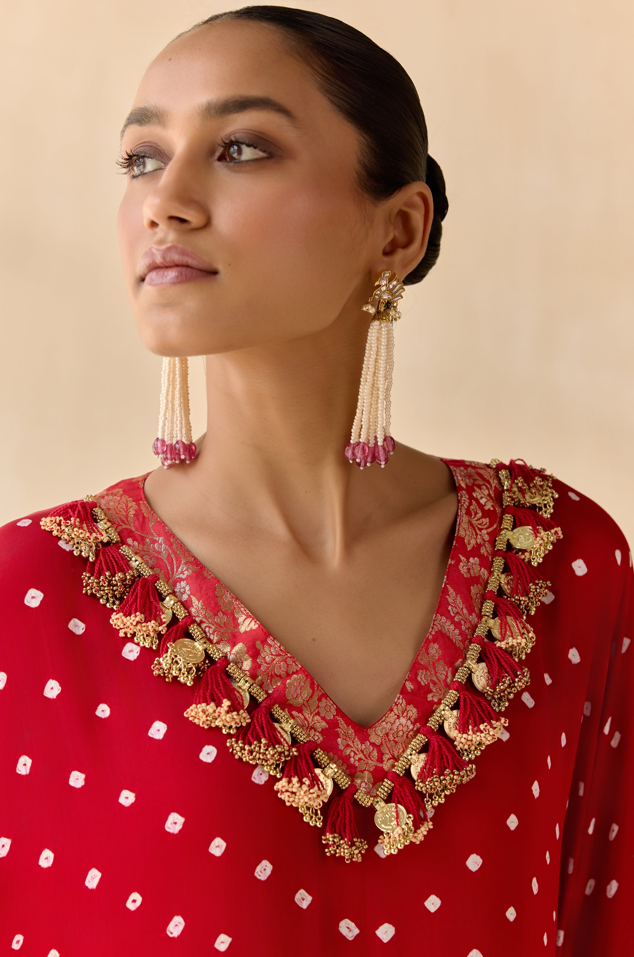 Daksha - Red (Kaftan)