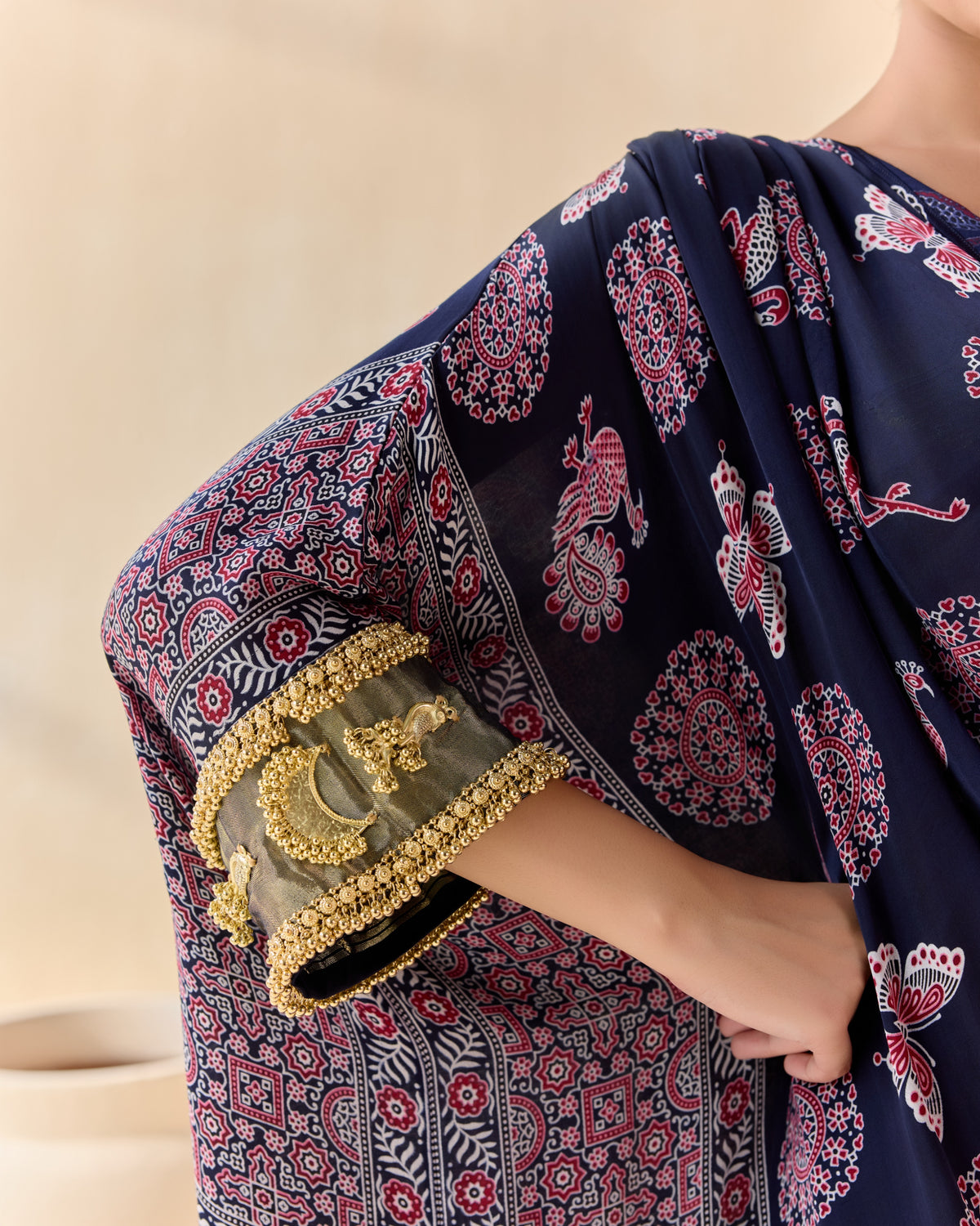 aanchalika kaftan set - front view