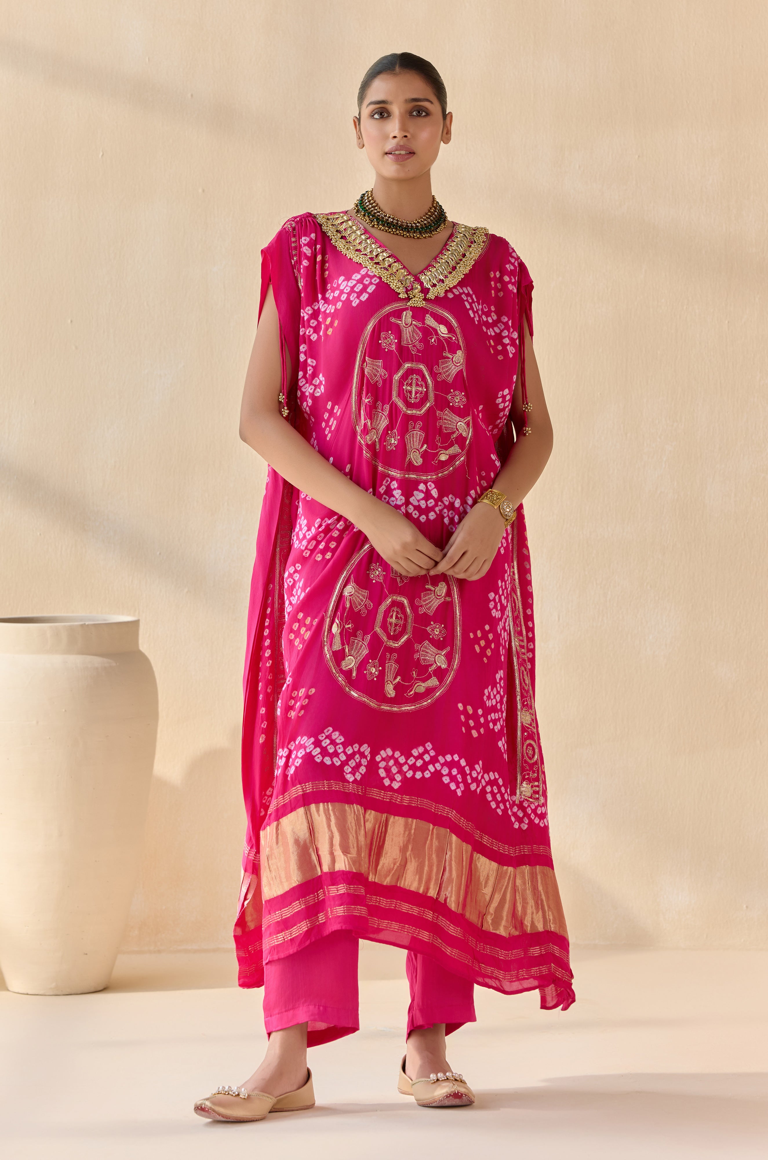Rasika Pink Kaftan