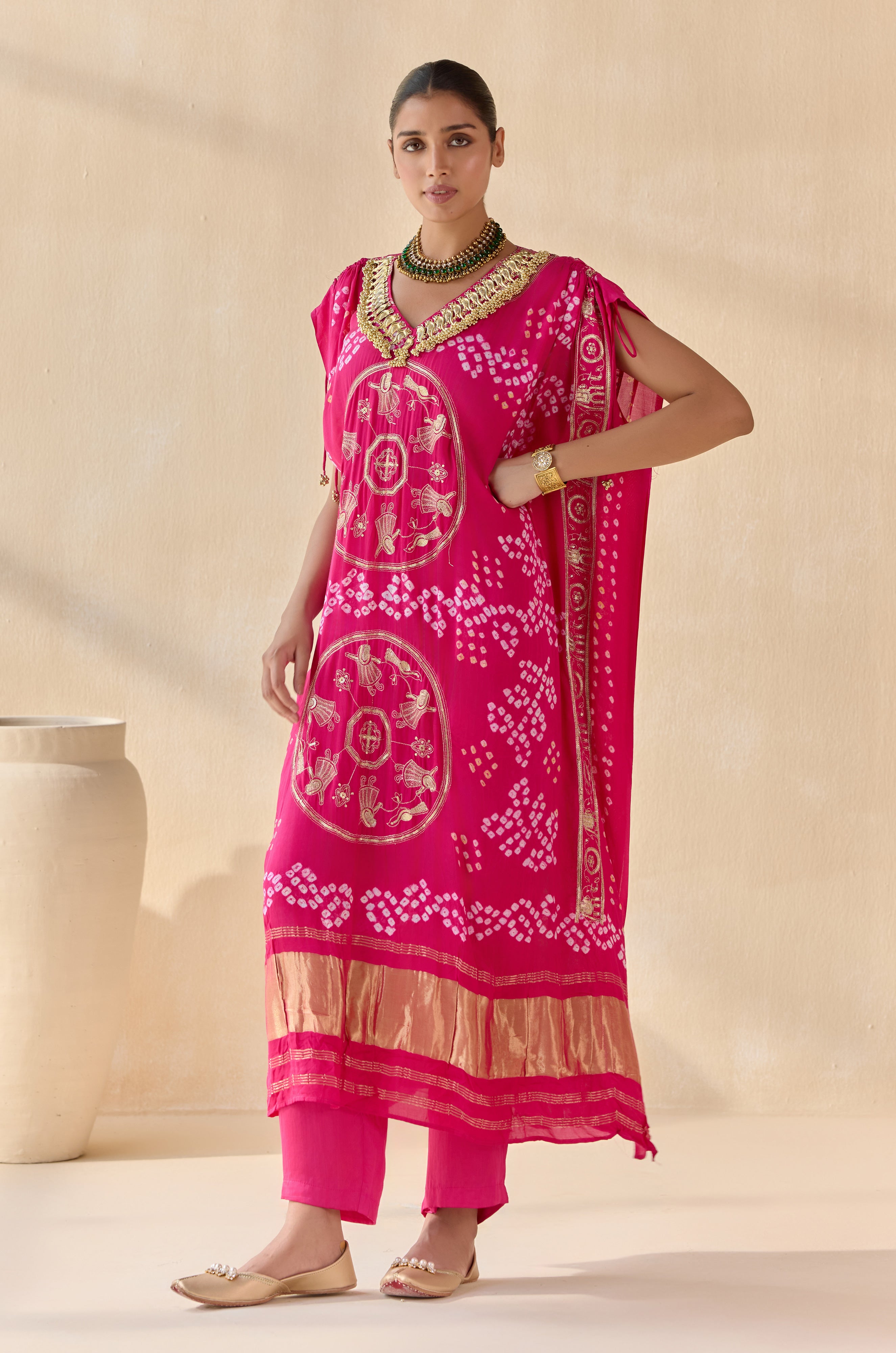 Rasika Pink Kaftan