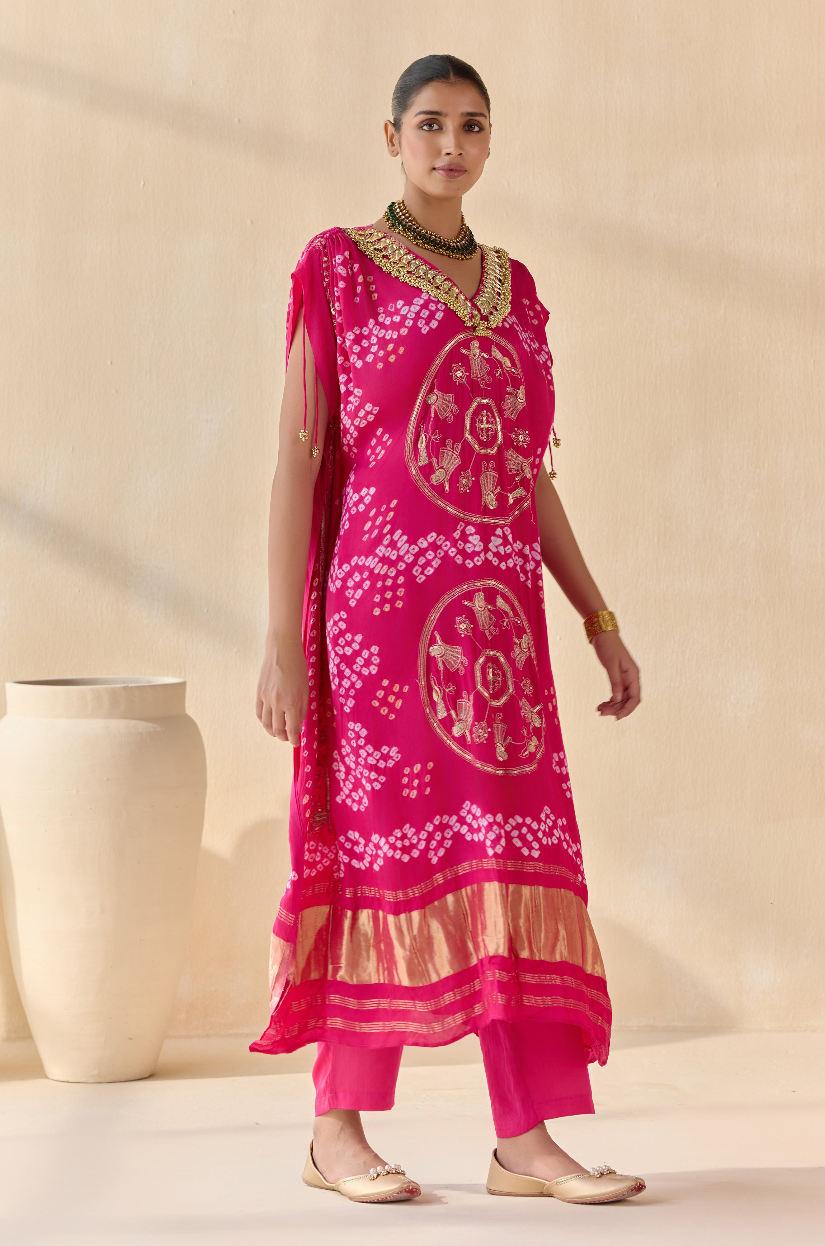 Rasika Pink Kaftan