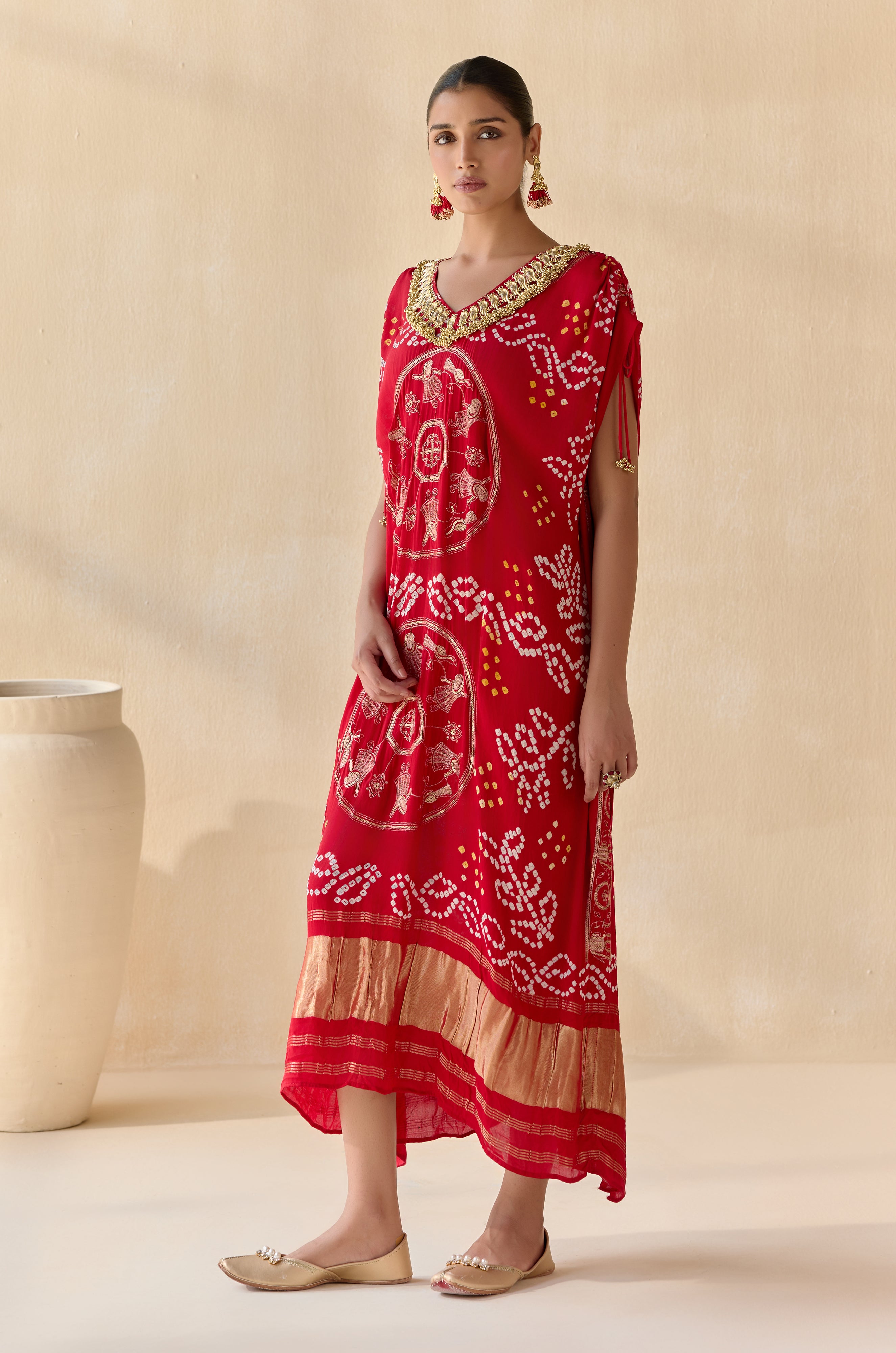 Neelanshi Red Kaftan