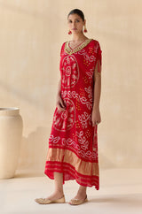 Neelanshi Red Kaftan