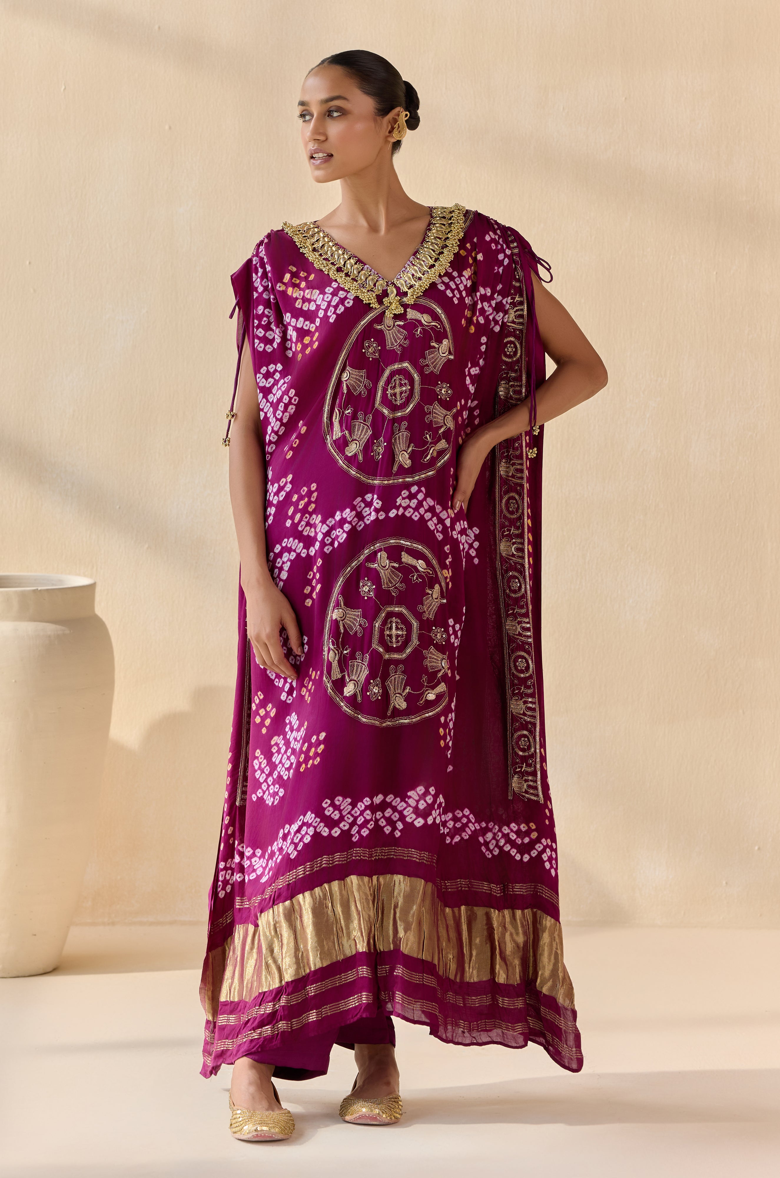 Neelanshi purple (Kaftan)