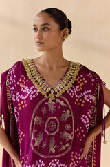 Neelanshi purple Kaftan