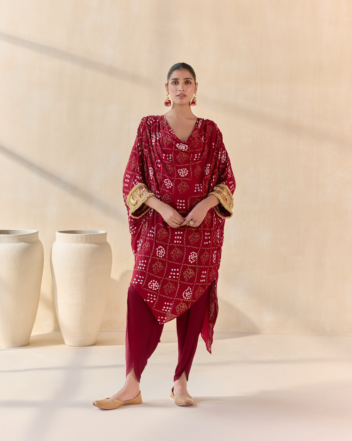 abeer kaftan set - front view
