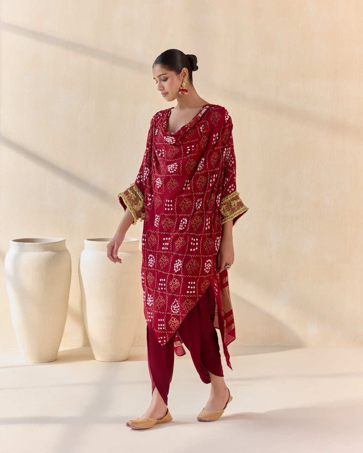 abeer kaftan set - side view