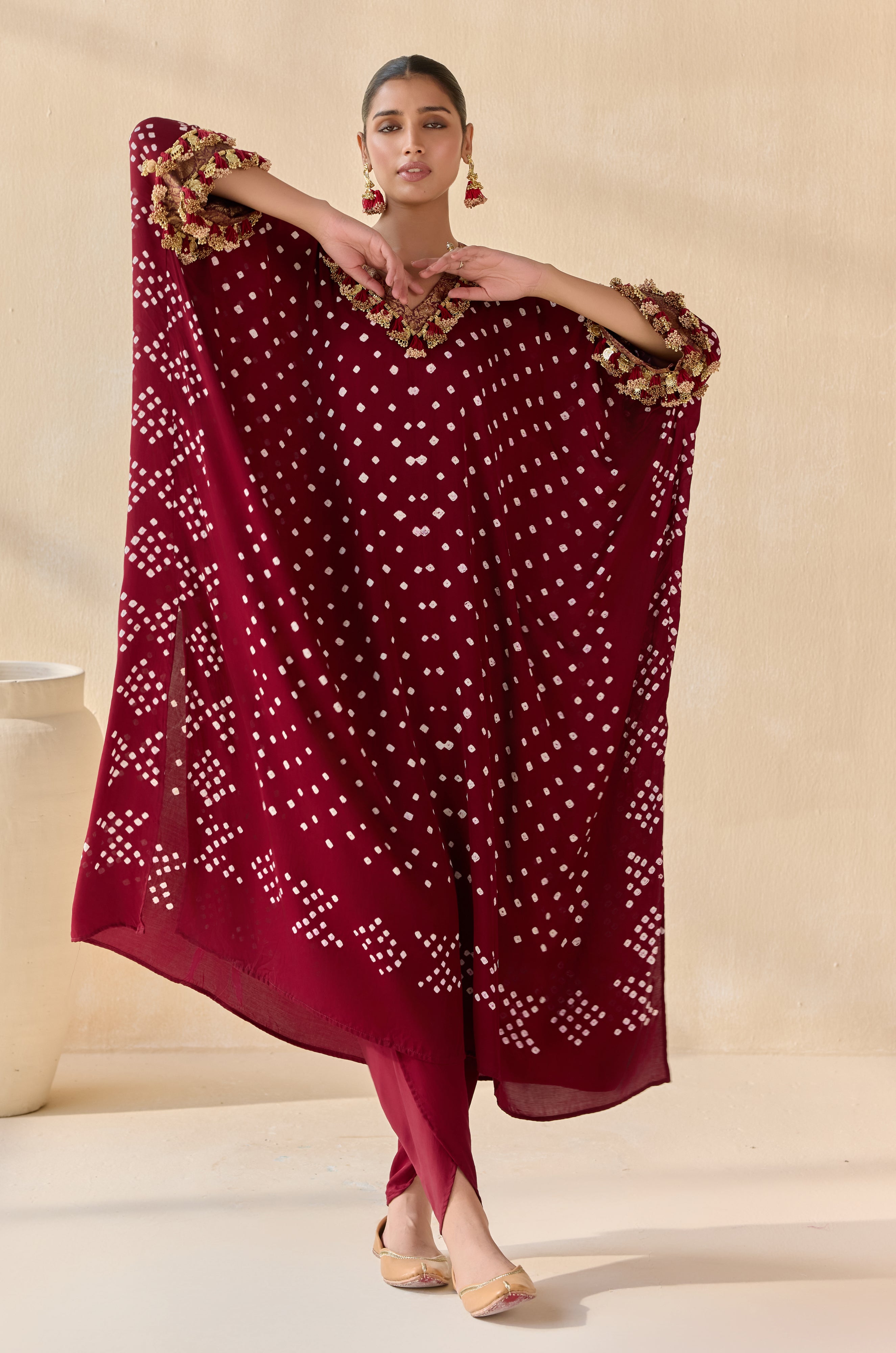 Daksha - Maroon (Kaftan)