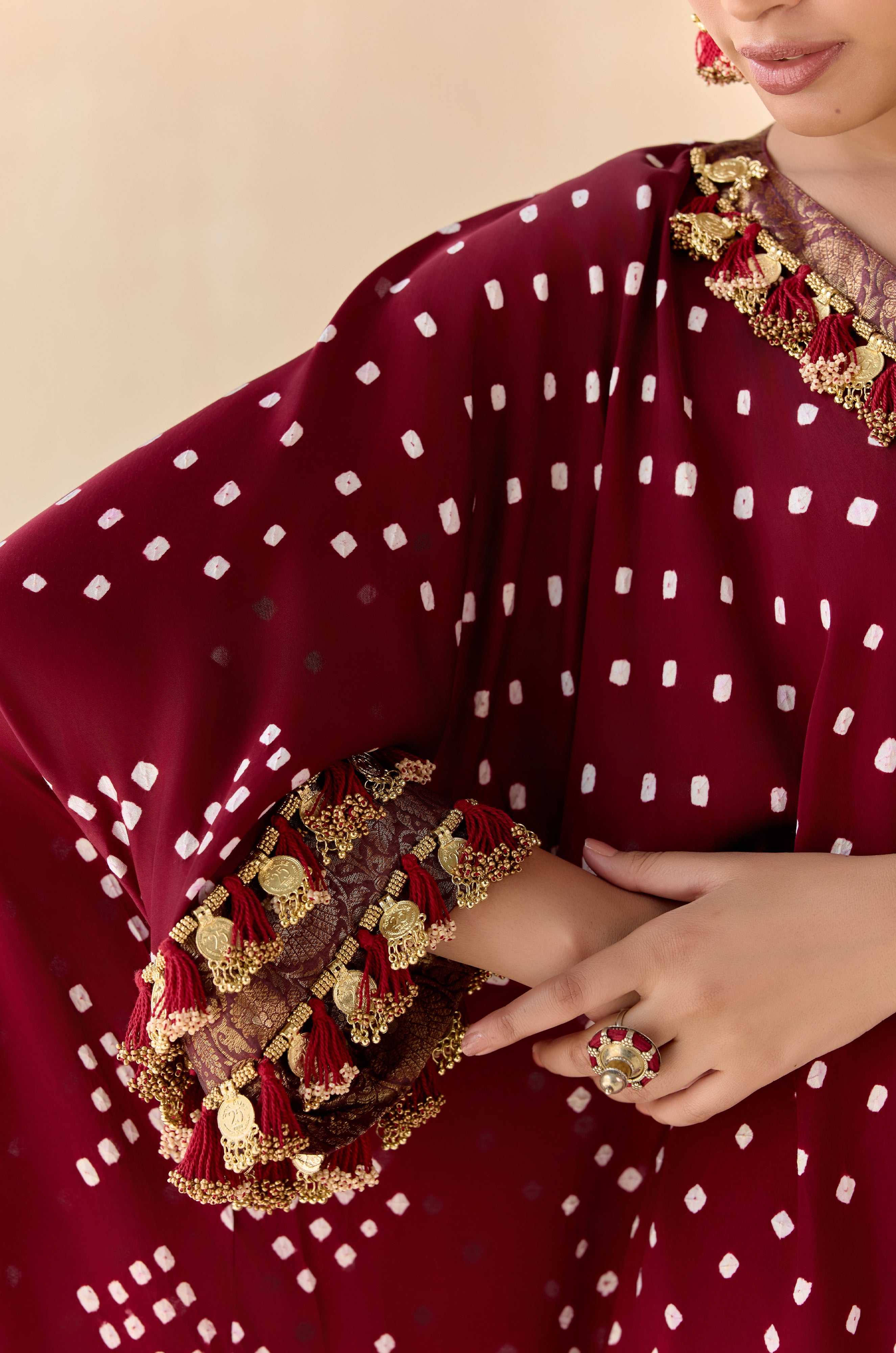 Daksha - Maroon (Kaftan)