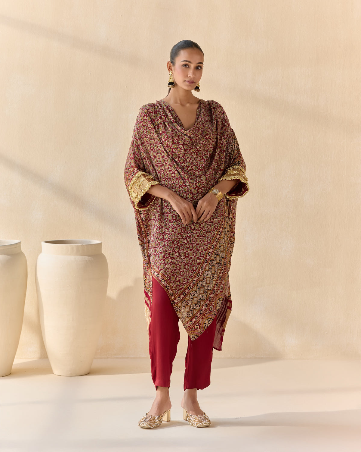 zariyara kaftan set - front view
