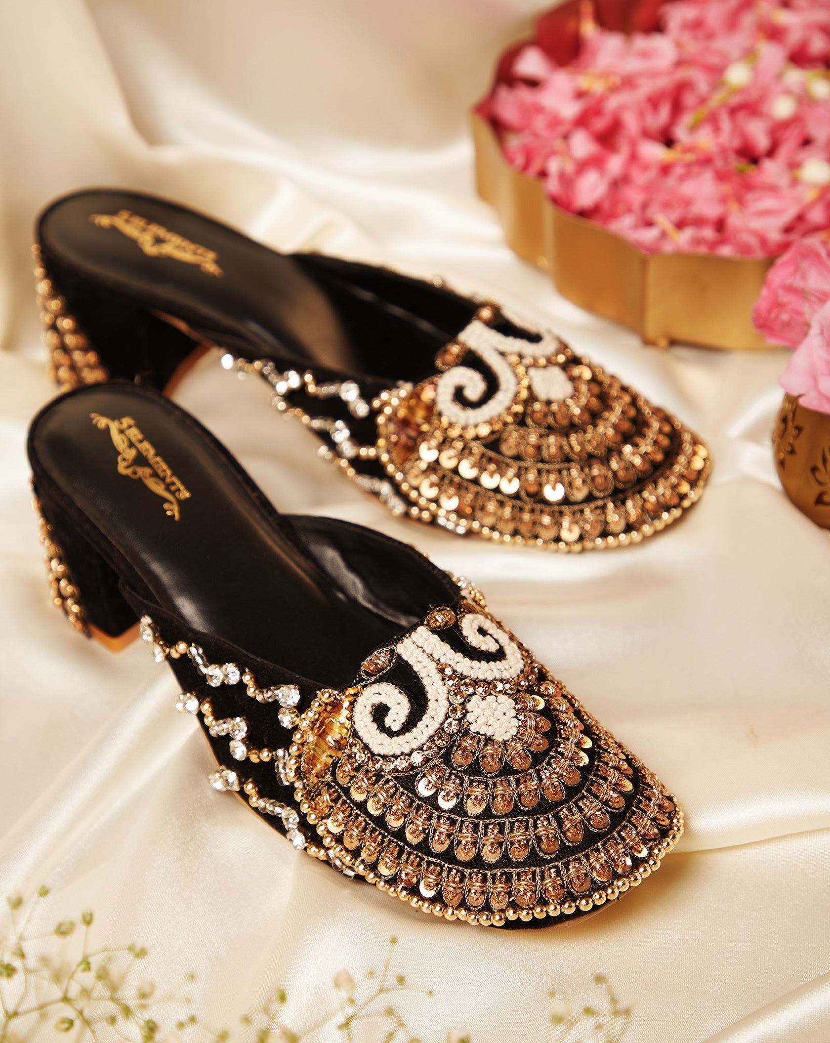 Raven Mule Heel & Raven Potli (Combo)