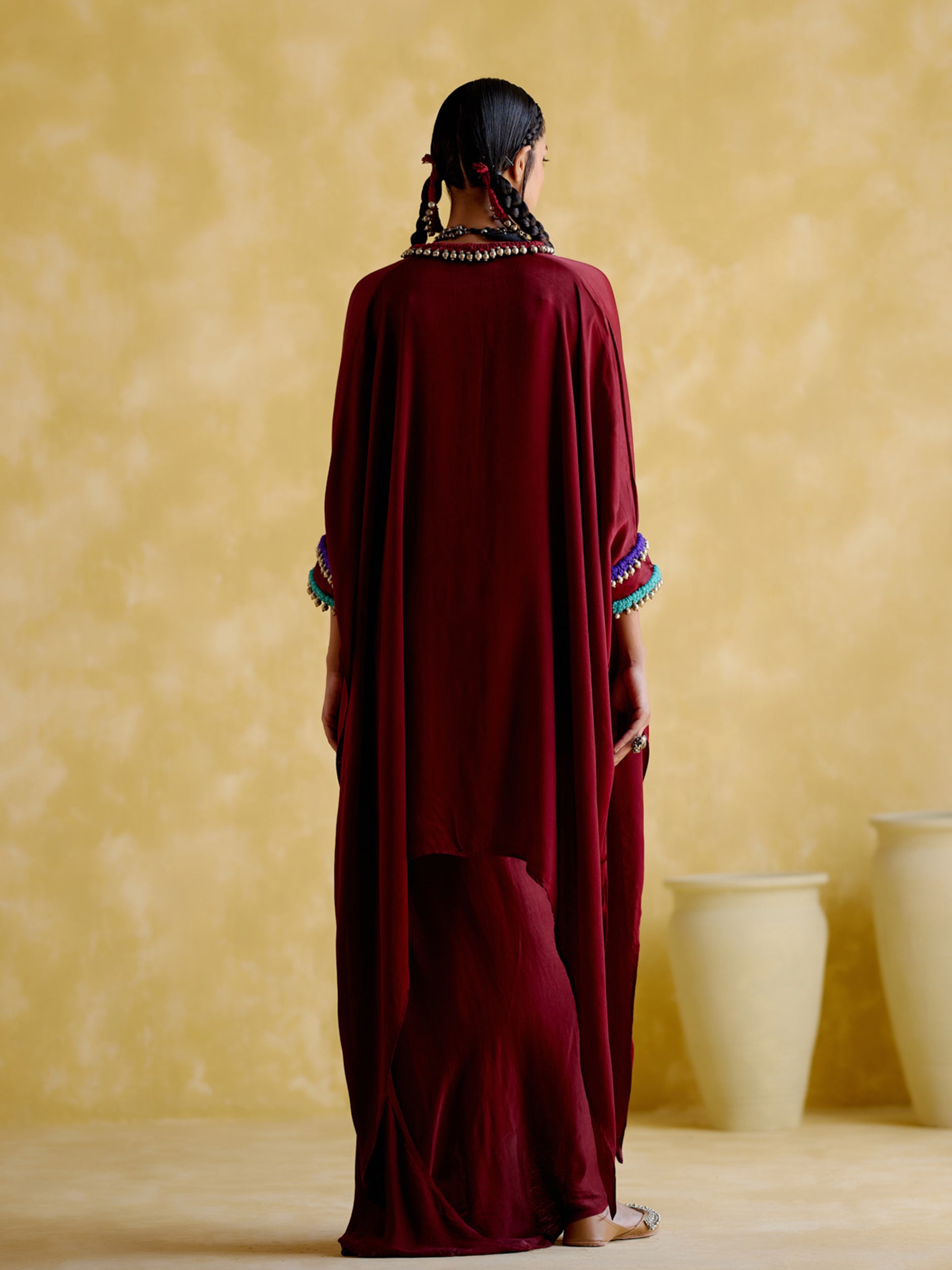 Bhavishya Maroon Co Ords Set