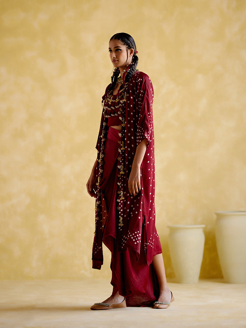 Malini Maroon (Bandhini)