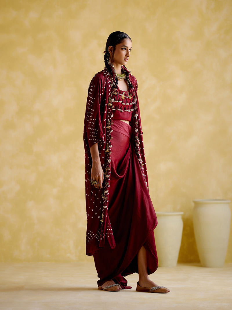 Malini Maroon (Bandhini)