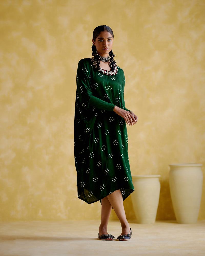 Annapoorna Green (Bandhini Kaftan)