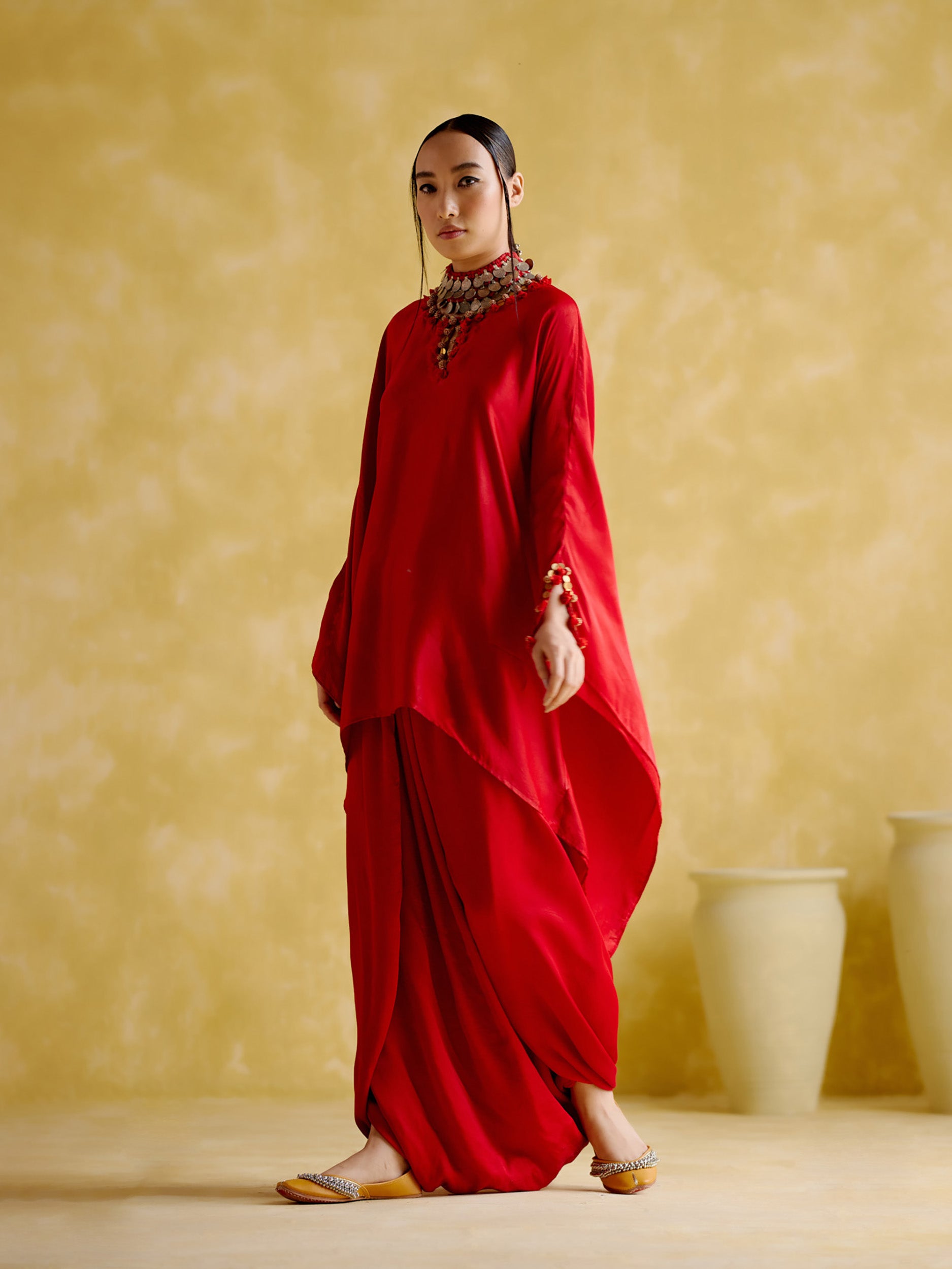 Arundhati Red (Kaftan Set)
