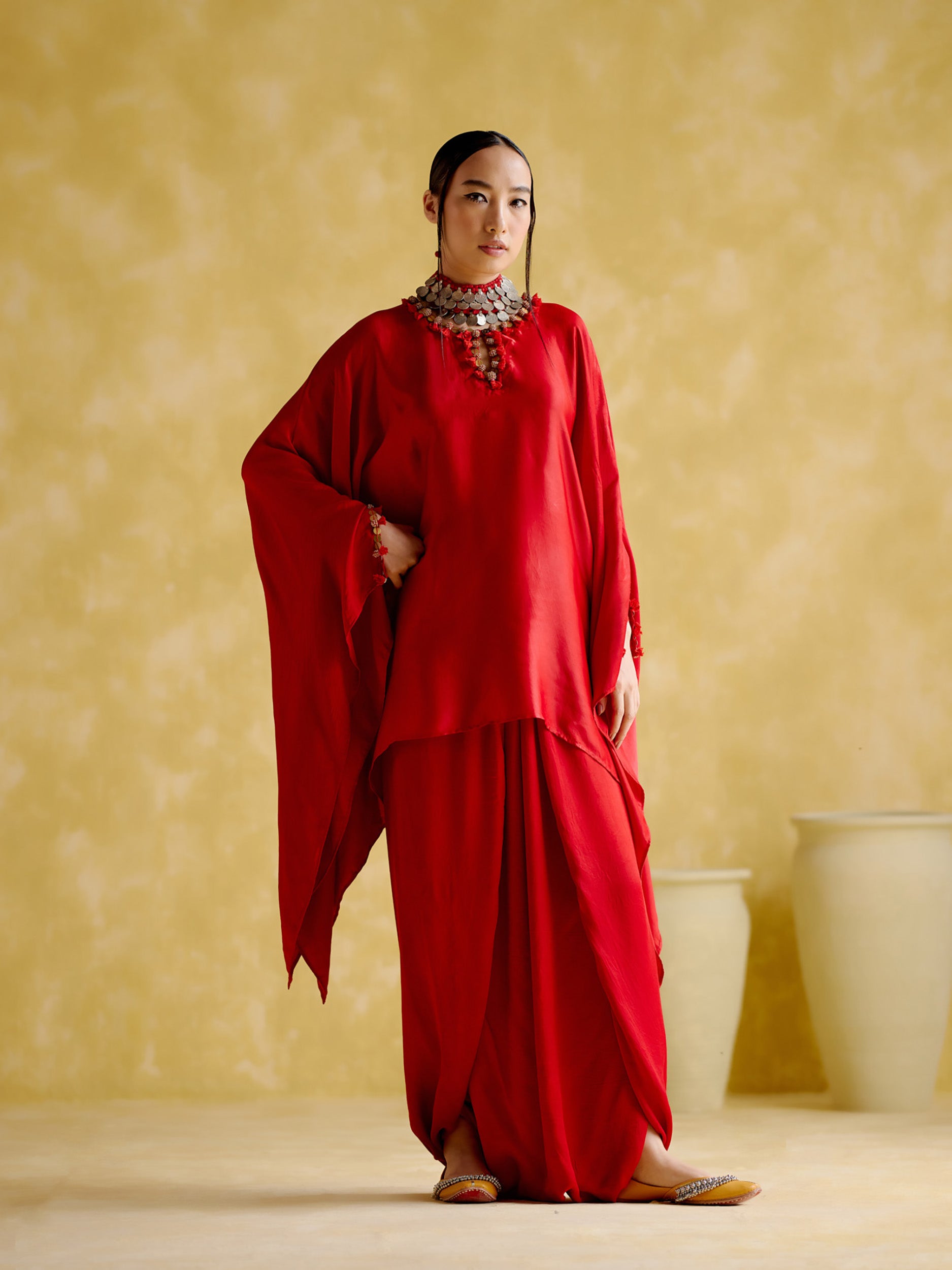 Arundhati Red (Kaftan Set)