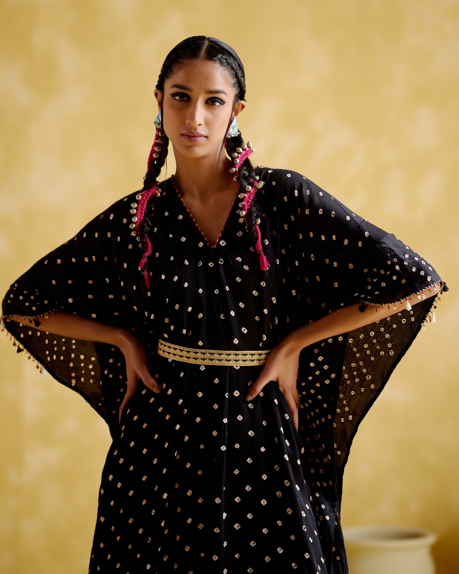 Annika - black bandhini - 5elements