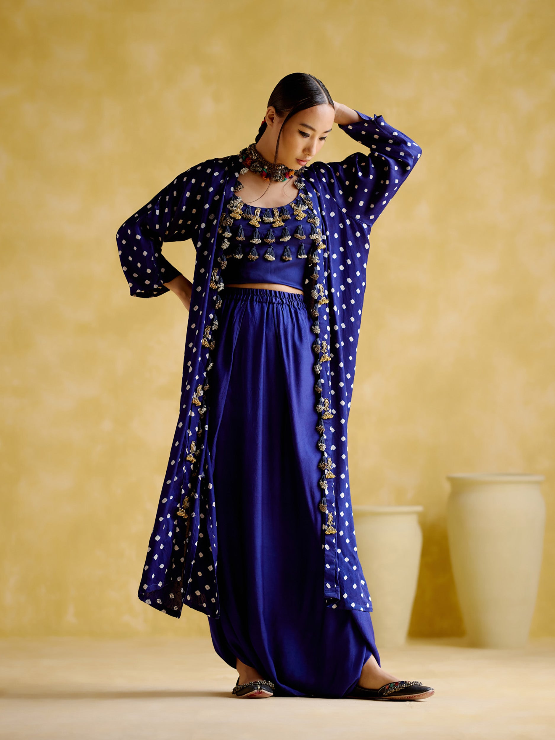 Malini Blue (Bandhini)