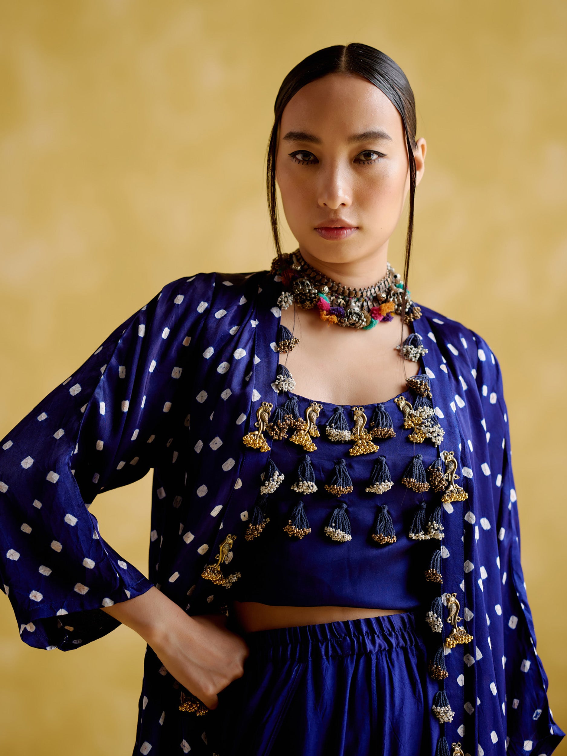 Malini Blue (Bandhini)