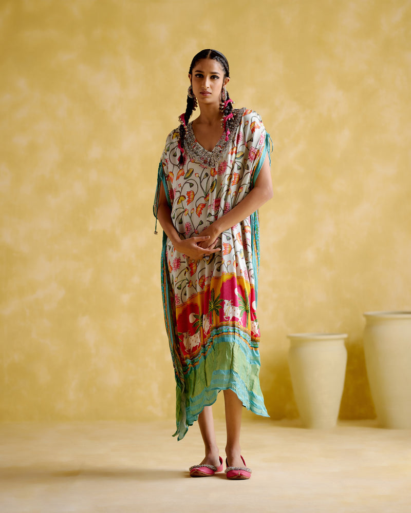 Linus Turquoise Printed (Kaftan)