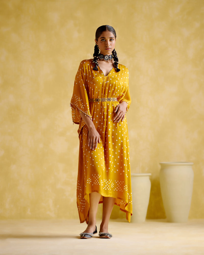 Annika Mustard (Bandhini Kaftan)