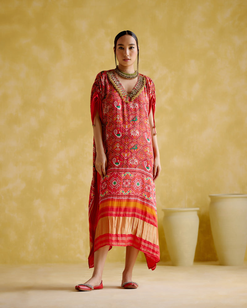 Advaita Red (Kaftan)