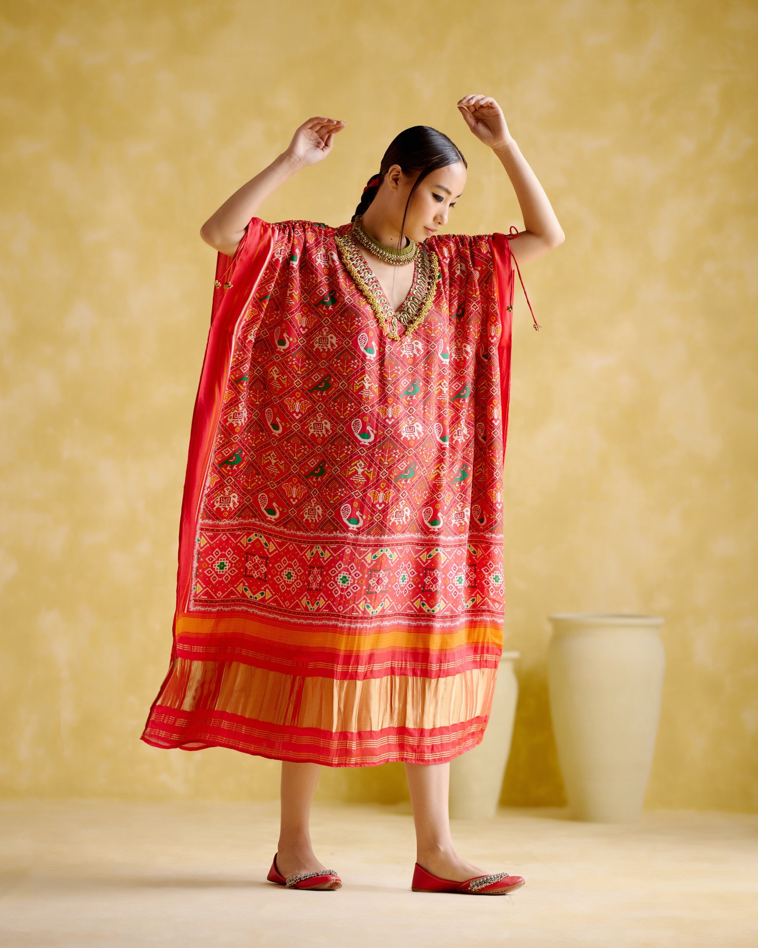 Advaita- Red Kaftan - 5elements