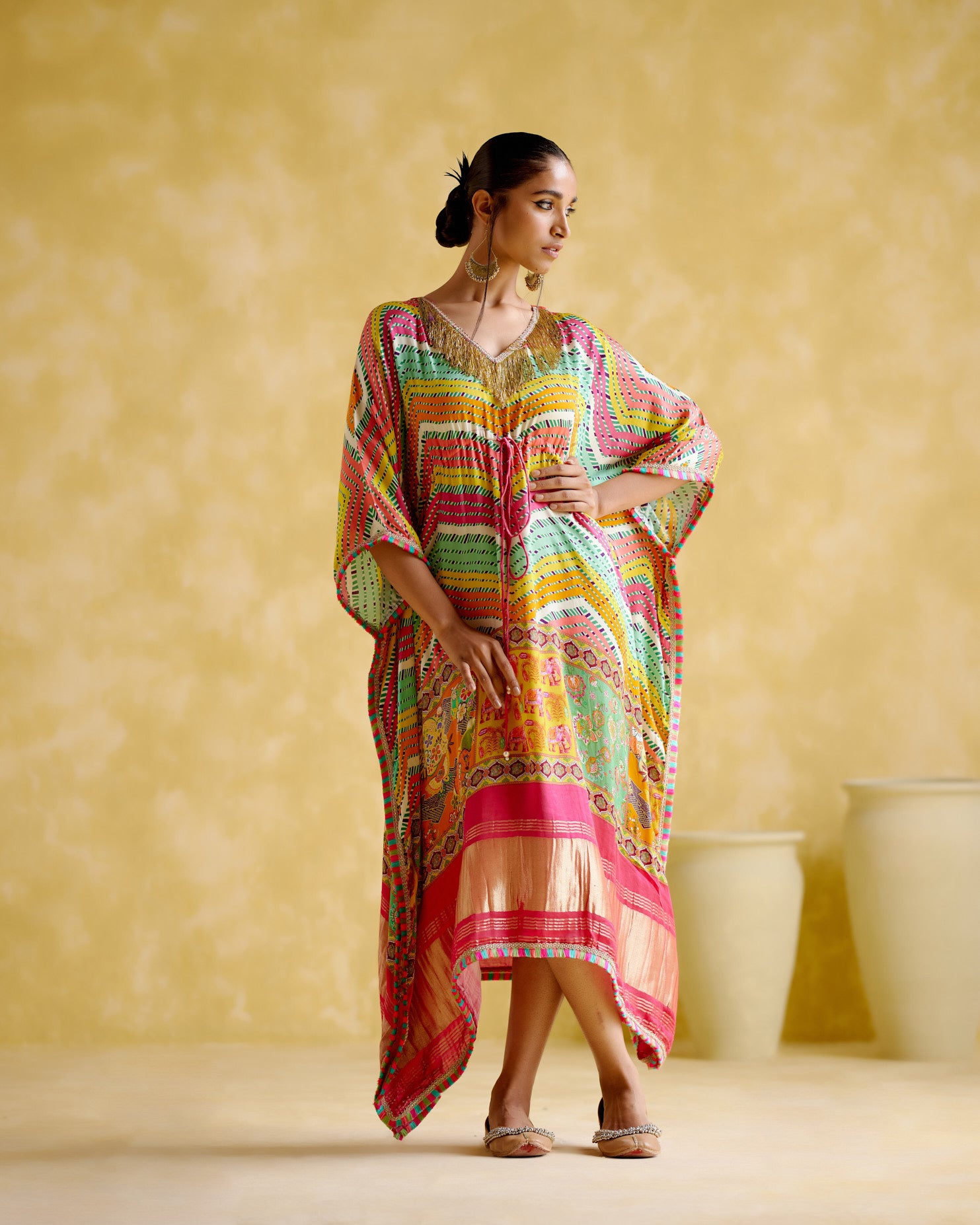 Ahilya -Multi Color Kaftan - 5elements