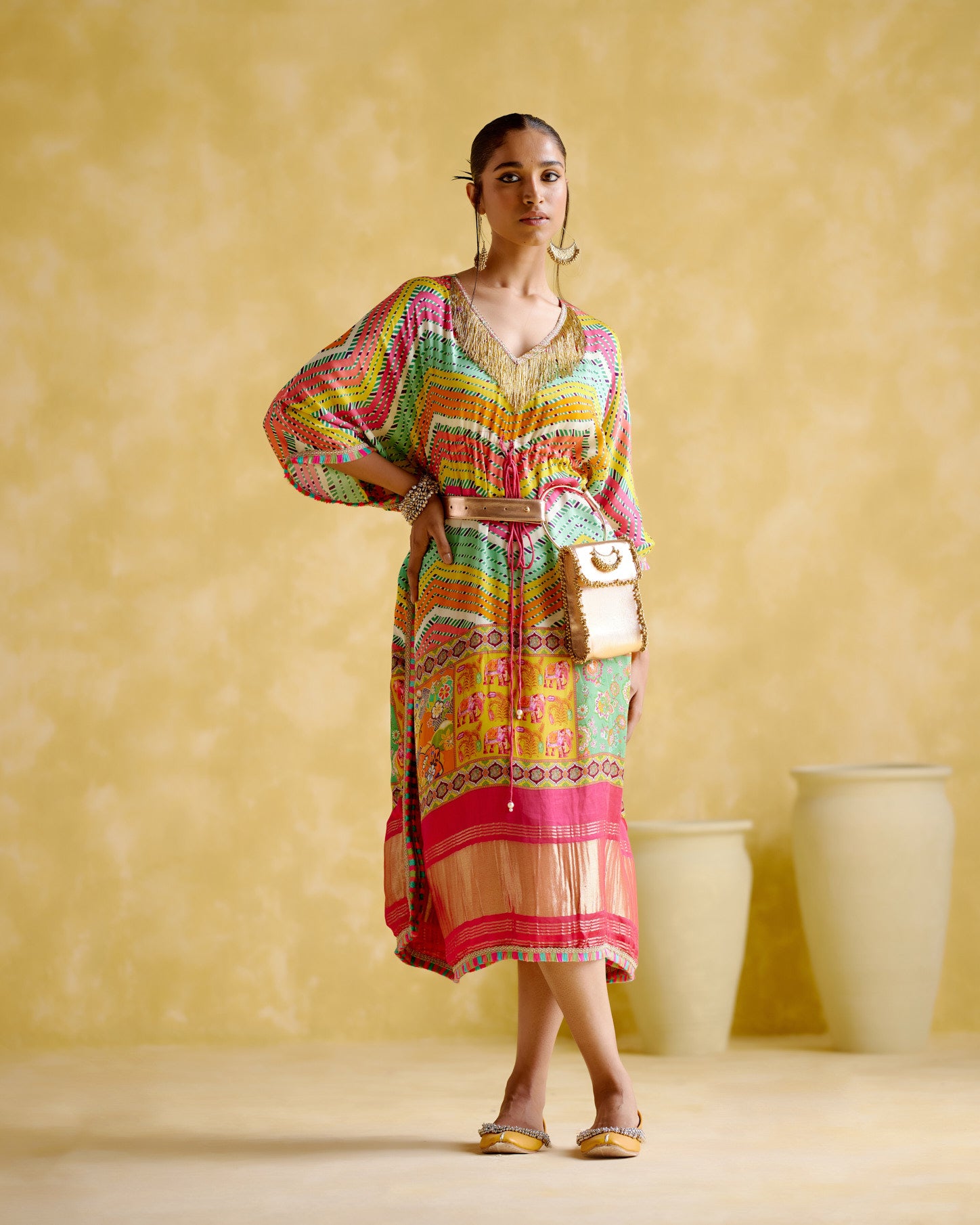 Ahilya -Multi Color Kaftan - 5elements
