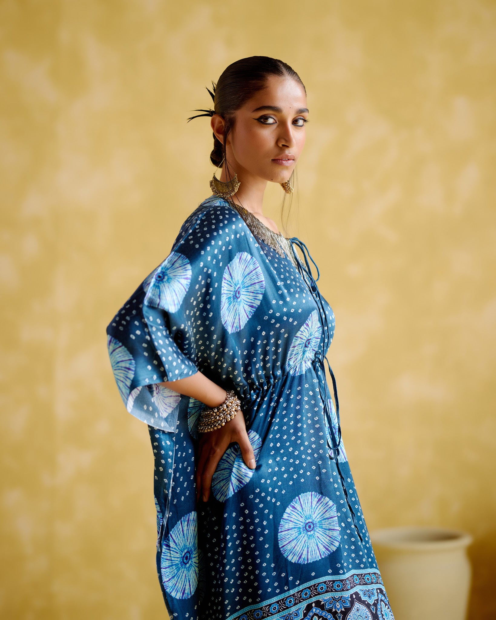Ahilya -Blue kaftan - 5elements