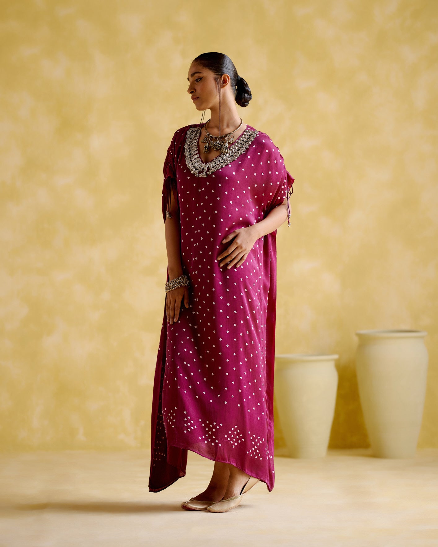 Dakshayani -Purple kaftan - 5elements