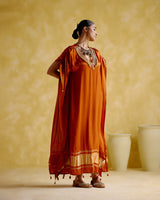 Amor- Orange kaftan dress - 5elements