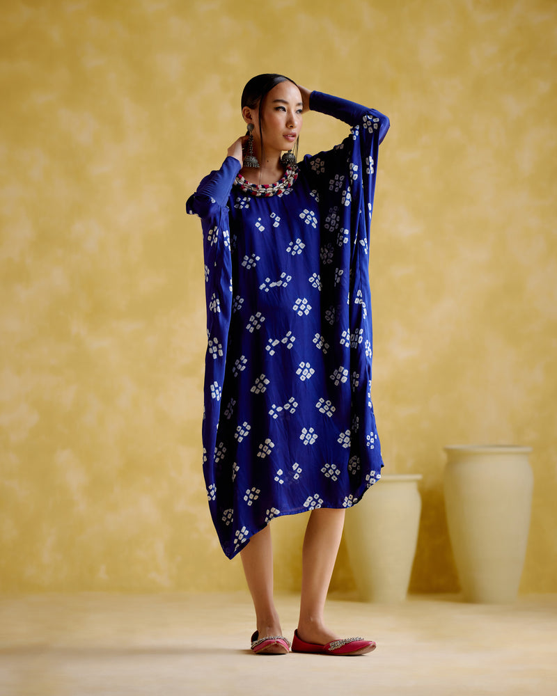 Annapoorna Blue (Bandhini Kaftan)
