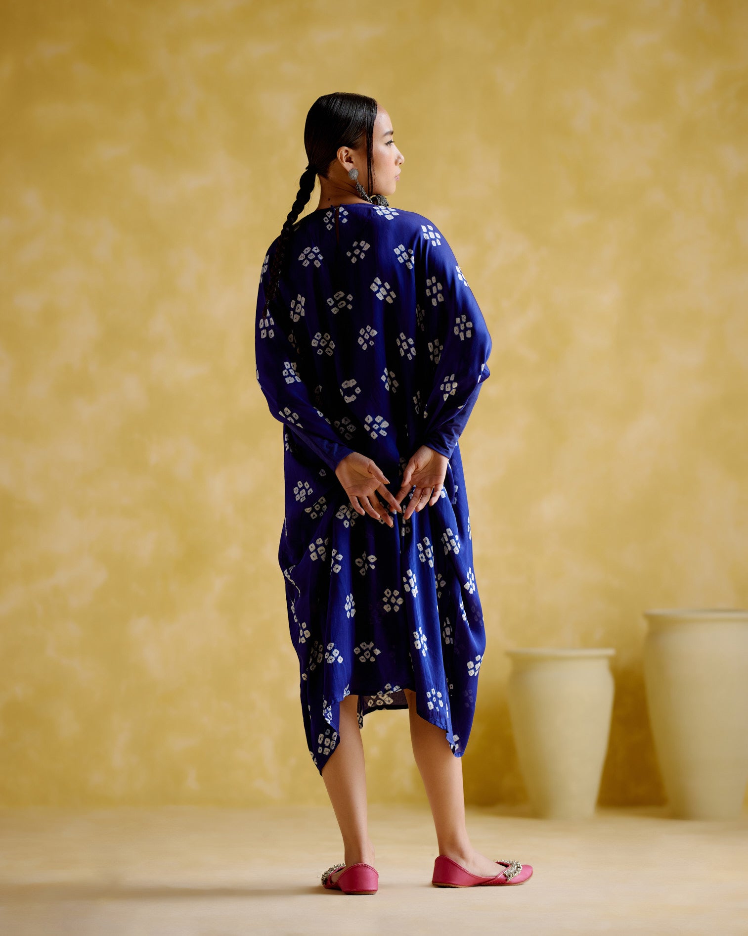 Annapoorna- blue bandhini Kaftan - 5elements
