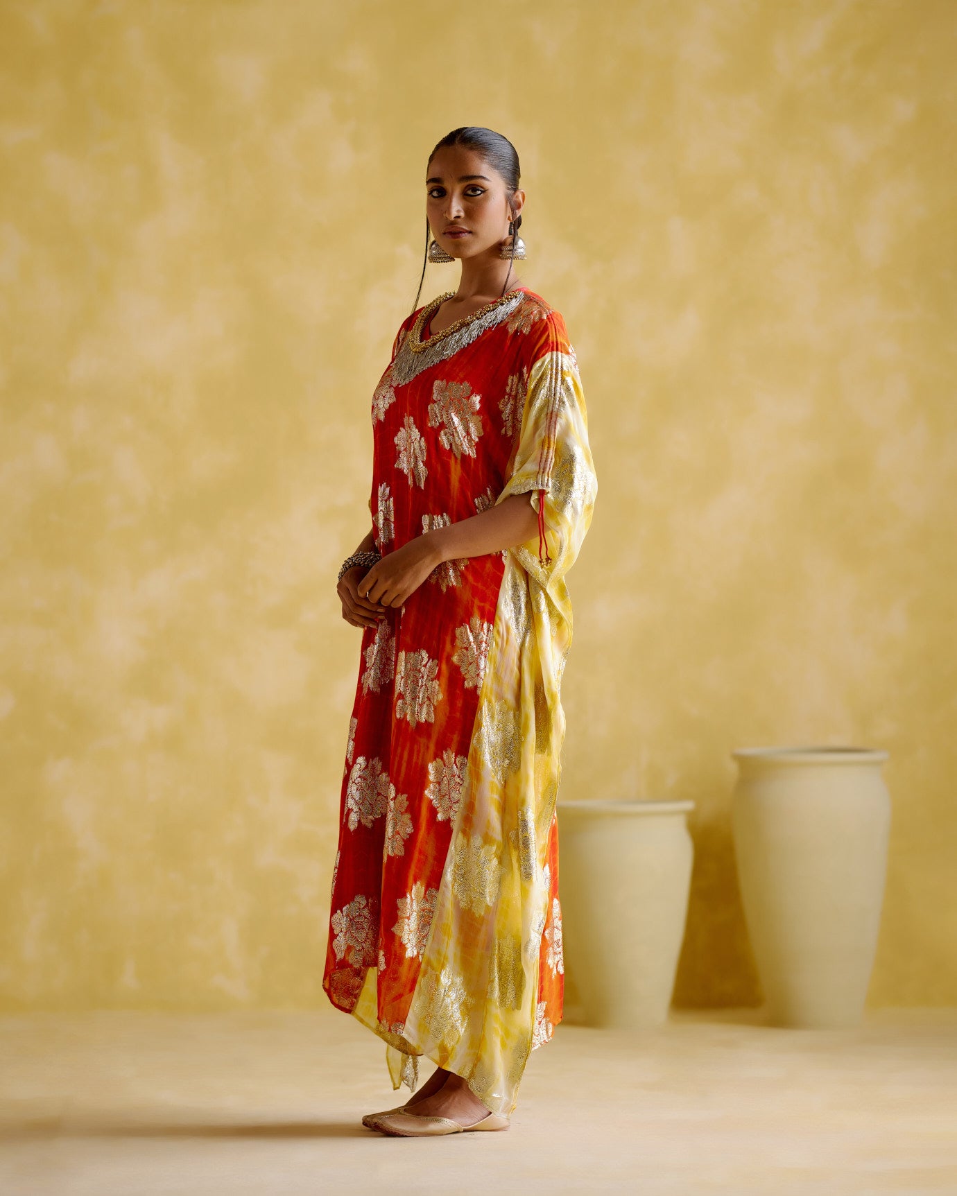 Amrapali- Digital print kaftan - 5elements