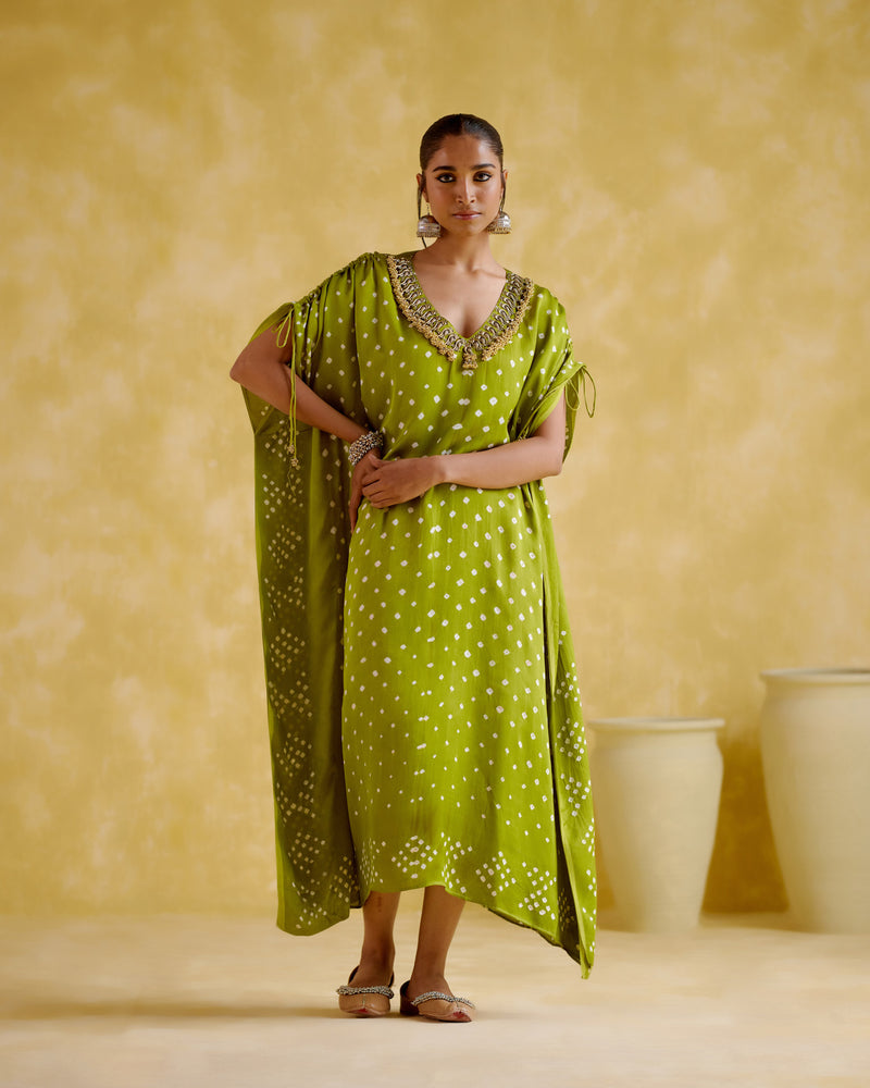 Dakshayani Green (Kaftan)
